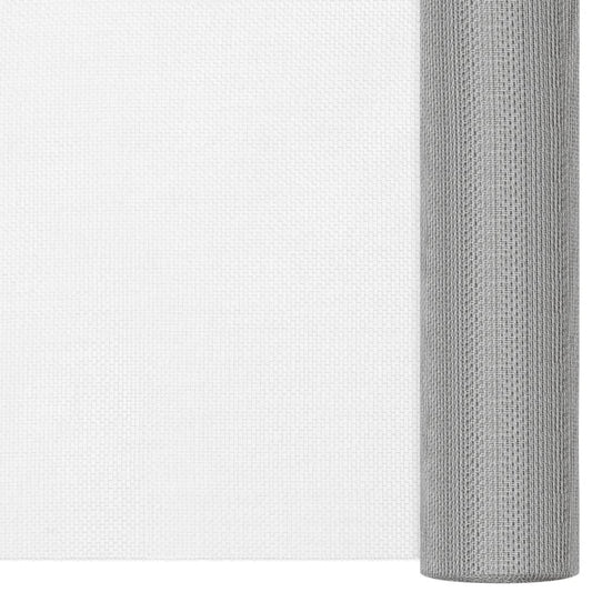 150894 vidaXL Mesh Screen Stainless Steel 80x2000 cm Silver
