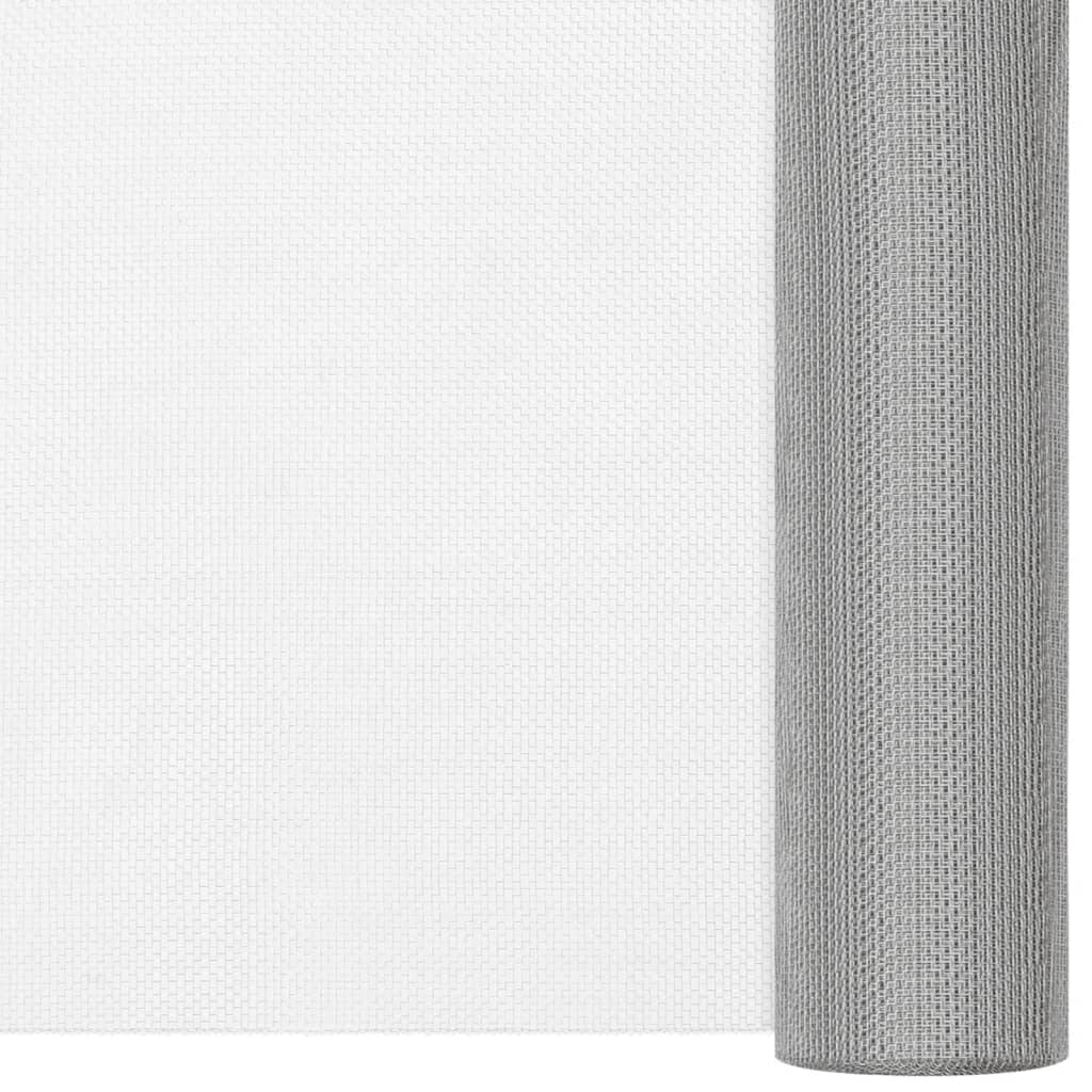 Mesh Screen Stainless Steel 100x2000 cm Silver