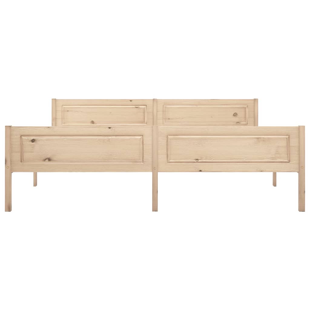 Bed Frame | Natural Wood | Solid pine wood, plywood | Super King