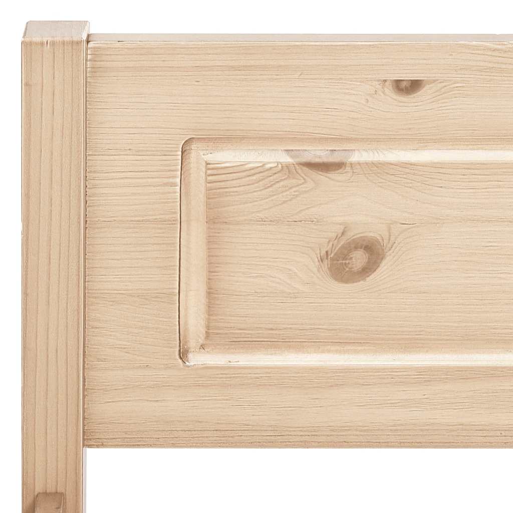Bed Frame | Natural Wood | Solid pine wood, plywood | Super King