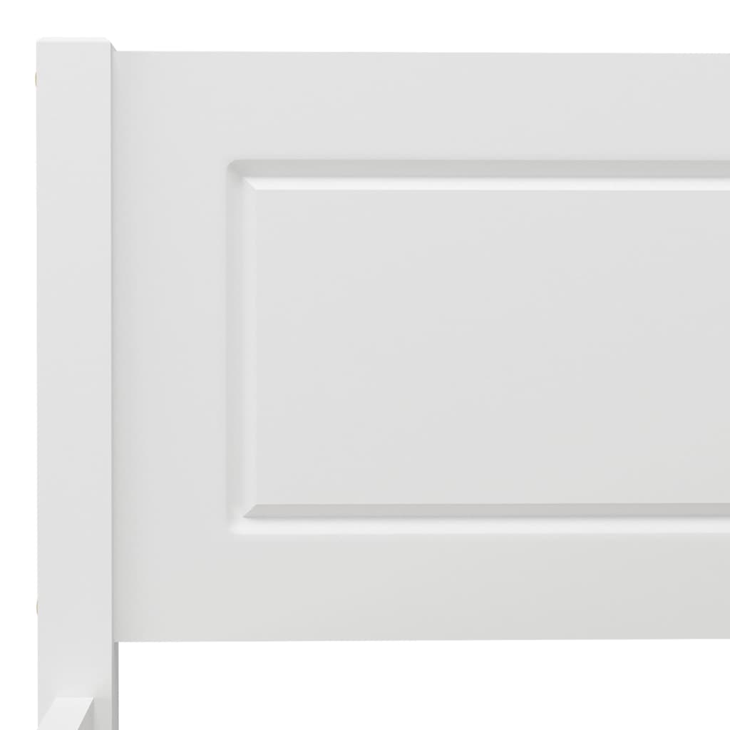 Bed Frame without Mattress Solid Pinewood White 200x200 cm