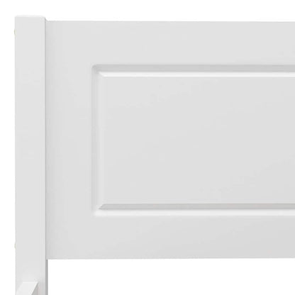 Bed Frame without Mattress Solid Pinewood White 200x200 cm