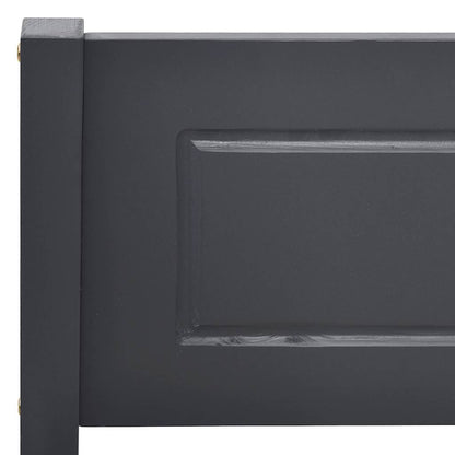 Bed Frame | Grey | Solid pinewood, plywood | Double | Durable | Bed Frame