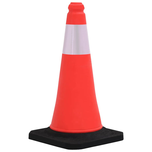 150941 vidaXL Reflective Traffic Cones with Heavy Bases 4 pcs 50 cm