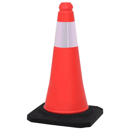 Reflective Traffic Cones with Heavy Bases 4 pcs 50 cm