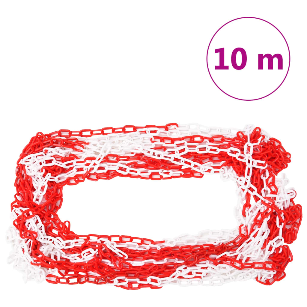 Chain Cone Set with 10 m Chain Red and white