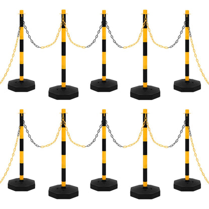 Chain Post Set with 10 m Plastic Chain