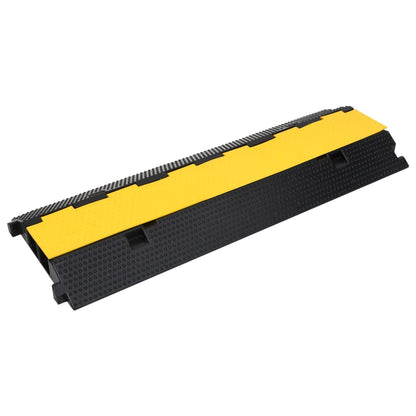 Cable Protector Ramps with 2 Channels 2 pcs 100 cm Rubber