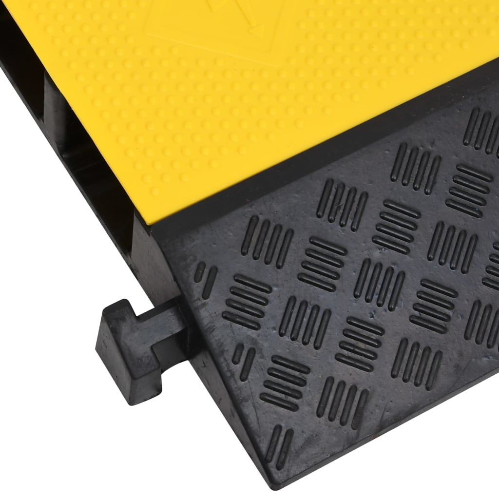 Cable Protector Ramps with 2 Channels 2 pcs 100 cm Rubber