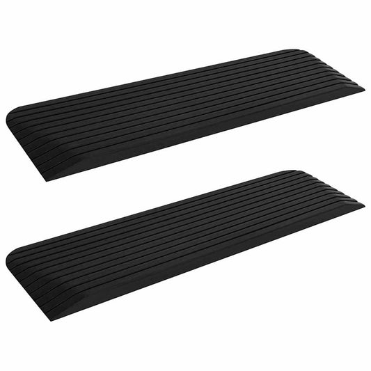 150973 vidaXL Threshold Ramps 2 pcs 110x32x3,8 cm Rubber