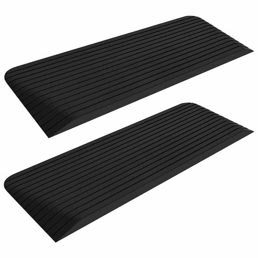 150975 vidaXL Threshold Ramps 2 pcs 110x41x5 cm Rubber