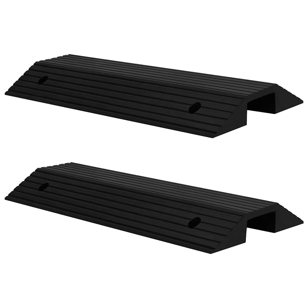 Bridge Threshold Ramps 2 pcs 80x40x8 cm Rubber