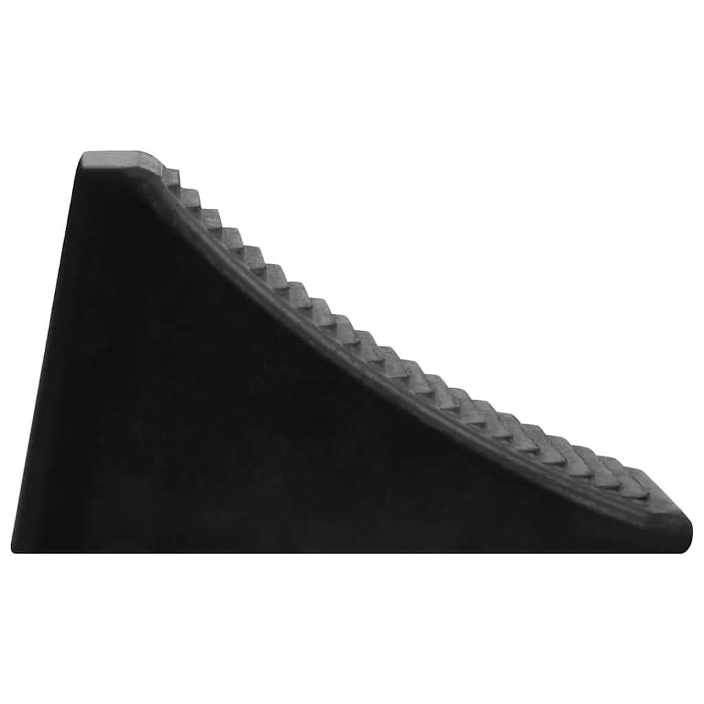Wheel Chocks 4 pcs 16x9x9 cm Rubber