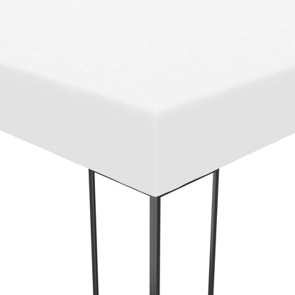 Garden Marquee with LED String Lights 3x3 m White
