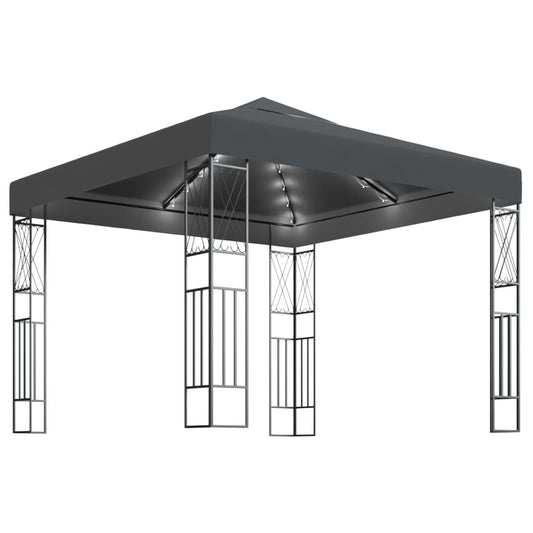 Gazebo | Anthracite | Steel | 3x3 m | Gazebo | Square | Contemporary