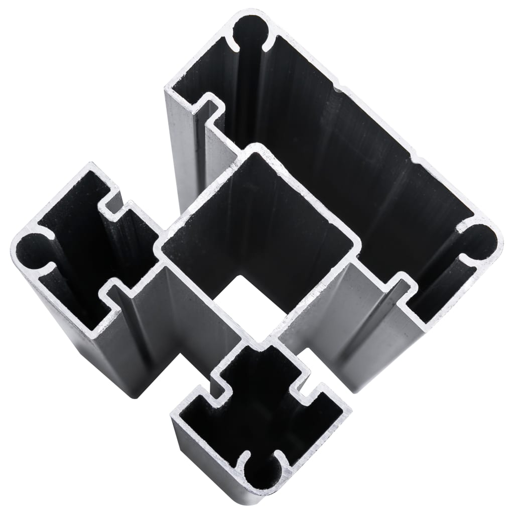 Fence Panel Set WPC 699x146 cm Grey