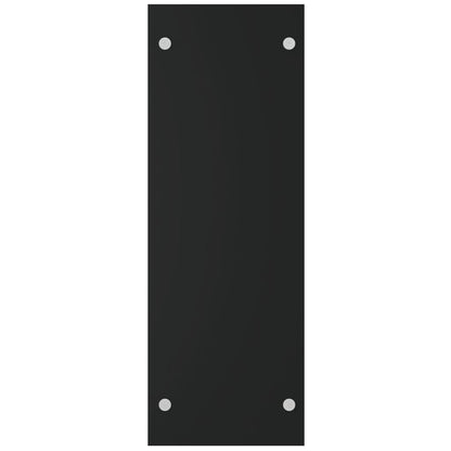 Firewood Rack Black 40x35x100 cm Tempered Glass