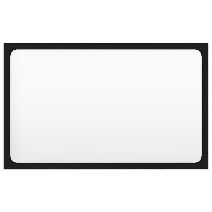 Bathroom Furniture Set Black Engineered Wood