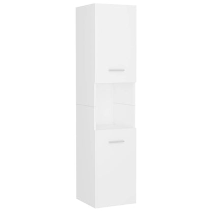 Bathroom Furniture Set White Engineered Wood