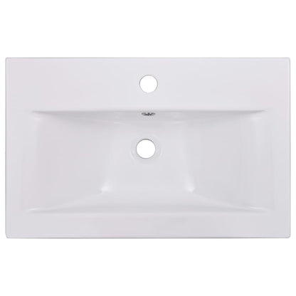 Bathroom Furniture Set White Engineered Wood