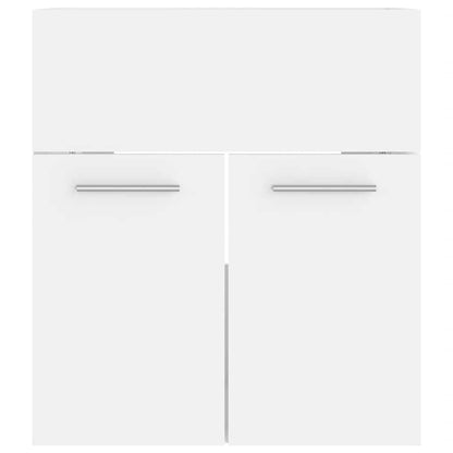 Bathroom Furniture Set | White | Engineered wood, Ceramic | Compact