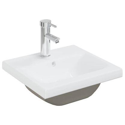 Bathroom Furniture Set White Engineered Wood