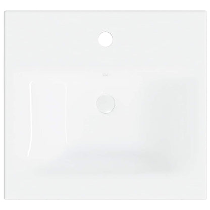 Bathroom Furniture Set White Engineered Wood