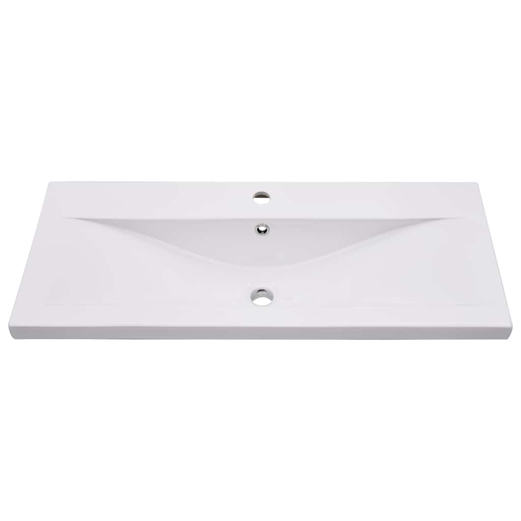 Sink Cabinet with Built-in Basin Concrete Grey Engineered Wood