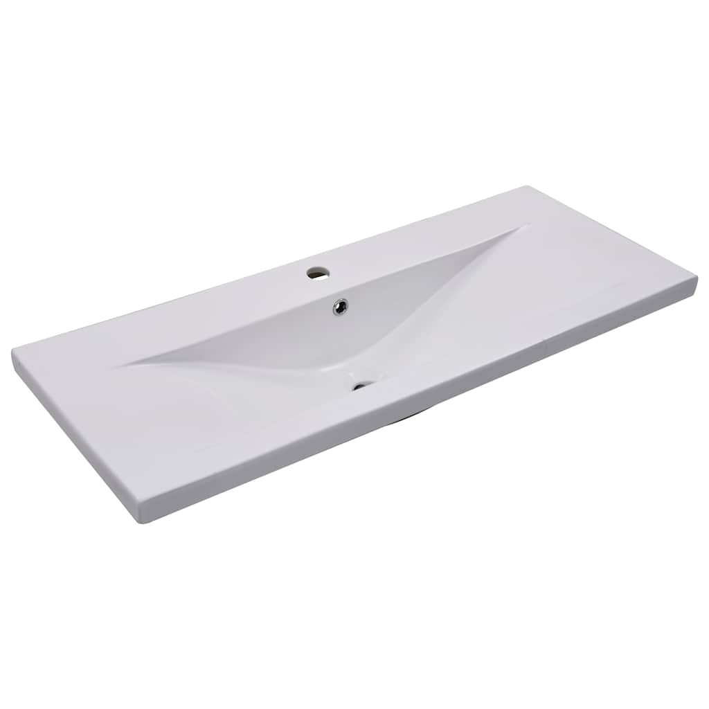 Sink Cabinet with Built-in Basin Concrete Grey Engineered Wood