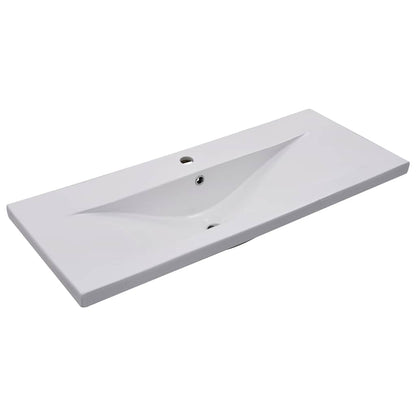Sink Cabinet with Built-in Basin Concrete Grey Engineered Wood