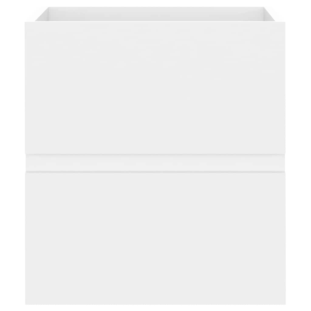 Sink Cabinet With Basin | White | Engineered wood and ceramic | Small