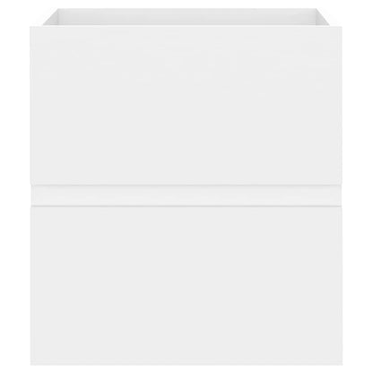 Sink Cabinet With Basin | White | Engineered wood and ceramic | Small