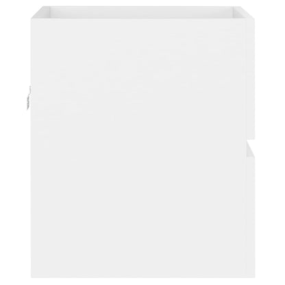Sink Cabinet With Basin | White | Engineered wood and ceramic | Small