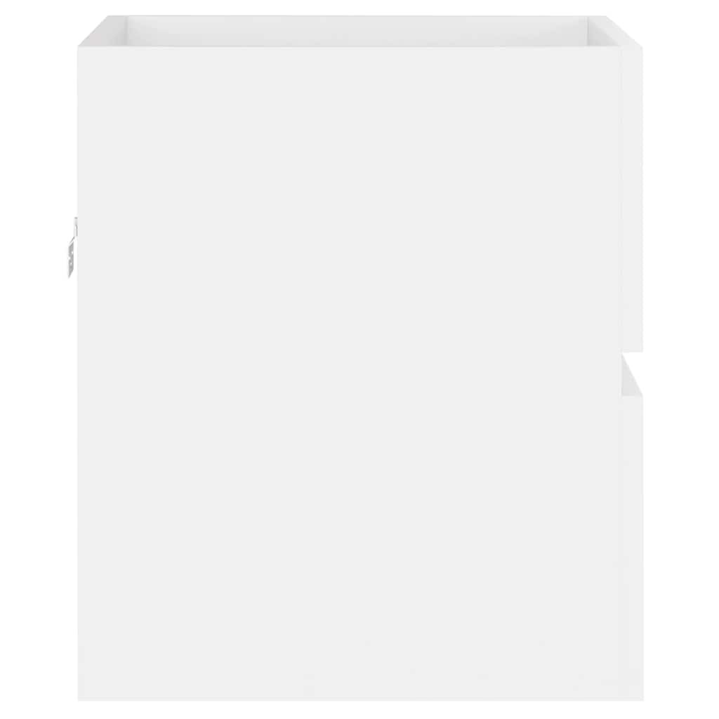Sink Cabinet With Basin | White | Engineered wood and ceramic | Small