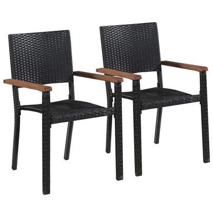 Dining Set | Black, Brown