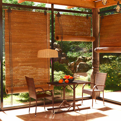 3 Piece Garden Dining Set Brown