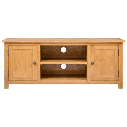 327434 vidaXL TV Cabinet 110x35x44 cm Solid Oak Wood
