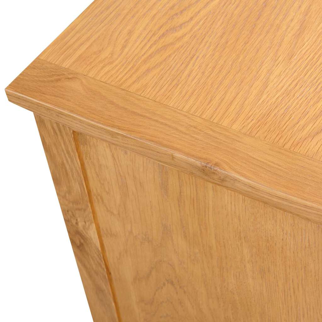 327434 vidaXL TV Cabinet 110x35x44 cm Solid Oak Wood