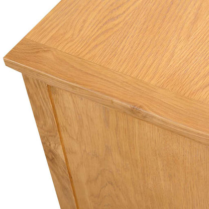 327434 vidaXL TV Cabinet 110x35x44 cm Solid Oak Wood