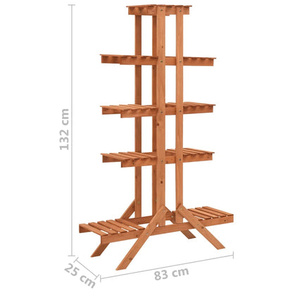 Plant Stand 83x25x132 cm Solid Firwood