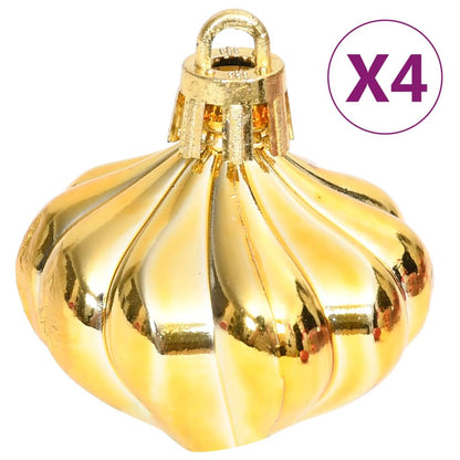 70 Piece Christmas Bauble Set Gold and Red
