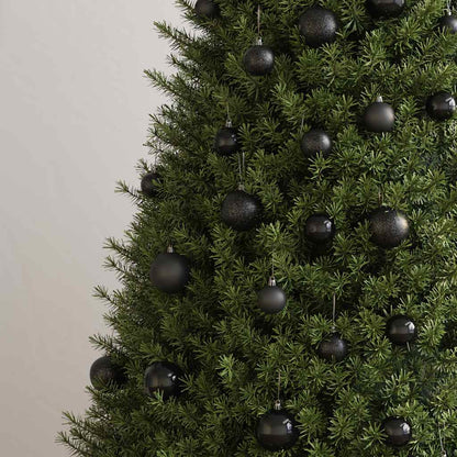100 Piece Christmas Ball Set Black
