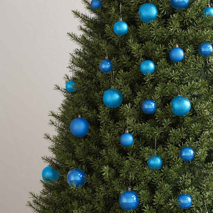 Christmas Ball Set | Set of 100 | Blue | Plastic | Mixed sizes