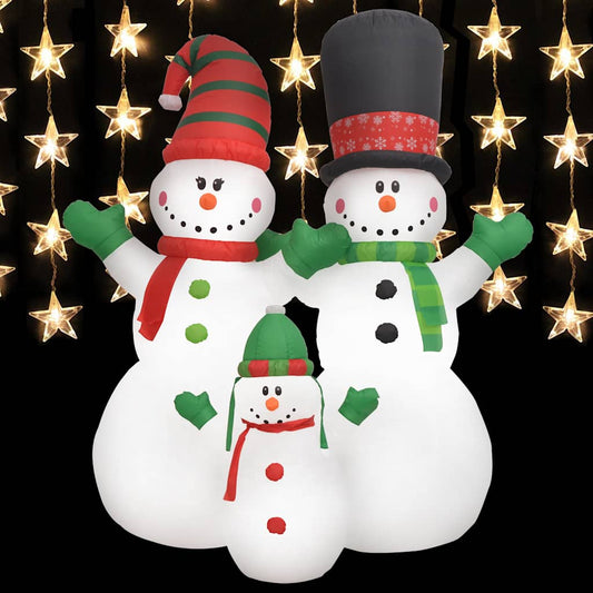 Christmas Inflatable Snowmen Family LED IP44 240 cm
