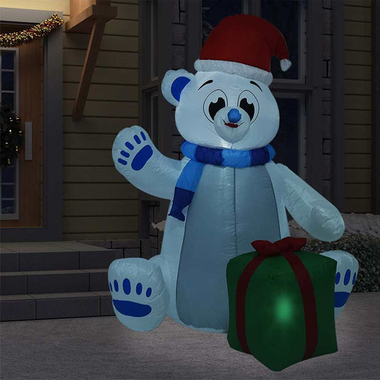 Christmas Inflatable Polar Bear LED Indoor and Outdoor 2,4 m