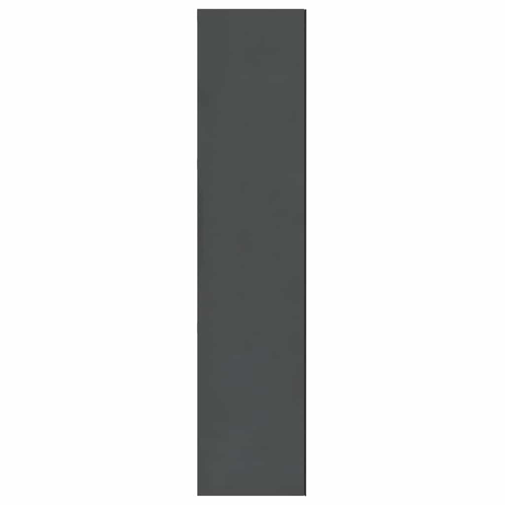 Bathroom Mirror Cabinet 60x15x75 cm MDF Shining Grey