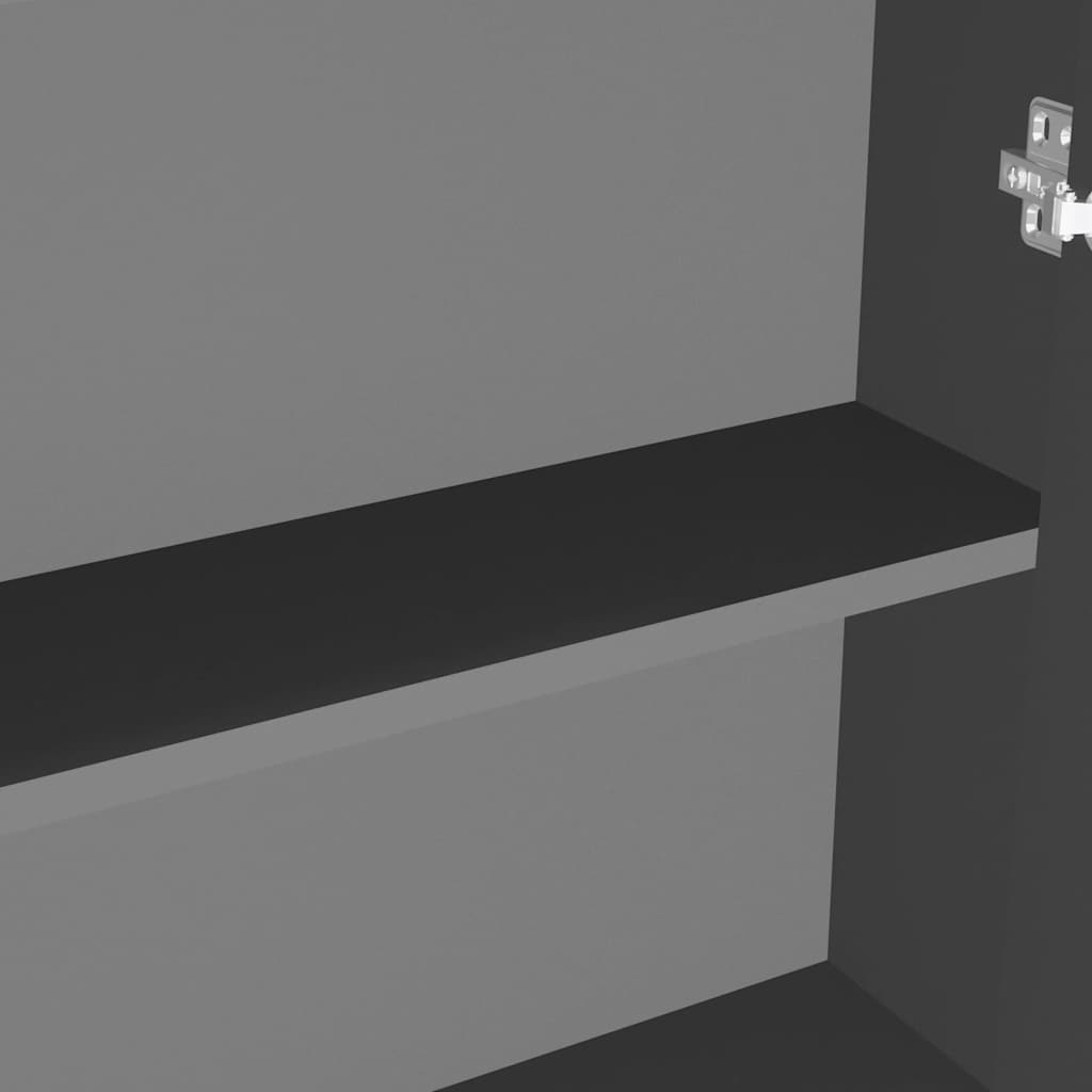 Mirror Cabinet | Anthracite | MDF with Melamine surface and Glass