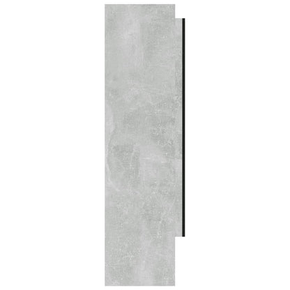 Bathroom Mirror Cabinet 80x15x60 cm MDF Concrete Grey