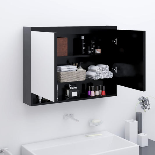 Mirror Cabinet | Anthracite | MDF with melamine surface, Glass