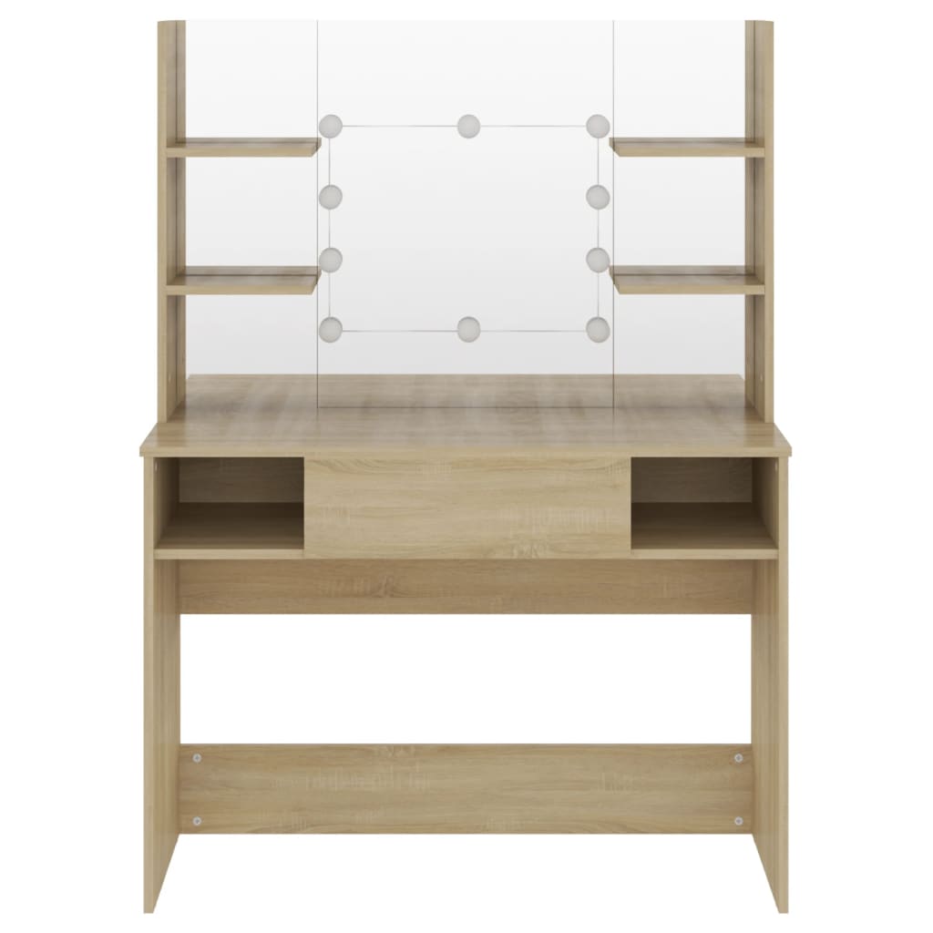 Makeup Table | Oak | MDF with melamine surface | Medium | Makeup Table